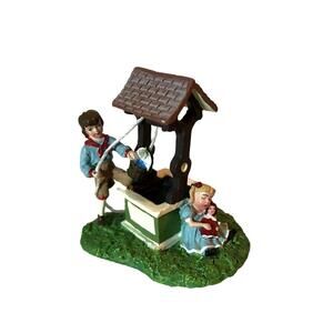 Dept 56 I'm Wishing Seasons Bay Village Kids with Well 53309